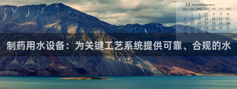 九游老哥俱乐部登录：制药用水设备：为关键工艺系统提供可靠、合规的水