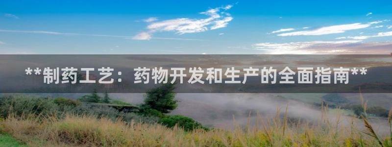 9游会老哥：**制药工艺：药物开发和生产的全面指南**