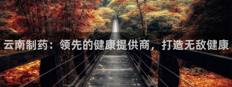 j9九游会老哥俱乐部交流区：云南制药：领先的健康提供商，打造无敌健康