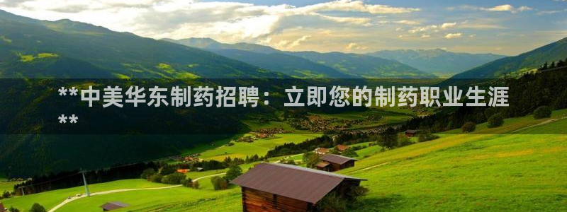 九游会老哥：**中美华东制药招聘：立即您的制药职业生涯
**