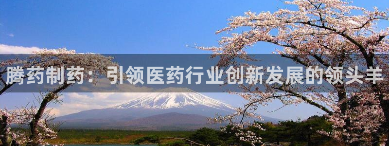 九游会老哥俱乐部必备的交流社区论坛：腾药制药：引领医药行业创新发展的领头羊