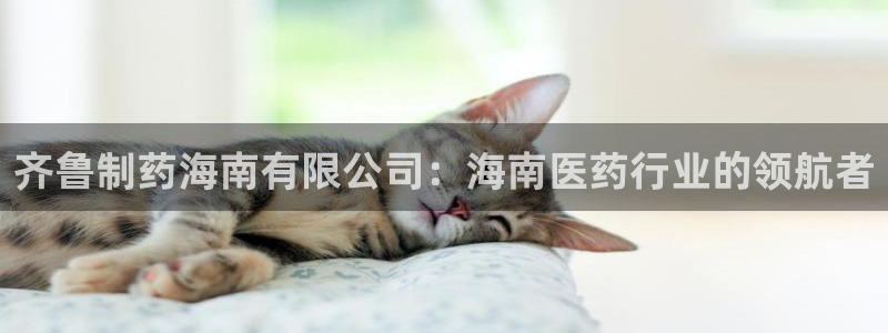 九游会老哥俱乐部交流社区：齐鲁制药海南有限公司：海南医药行业的领航者