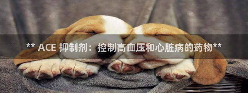 usdt九游会老哥俱乐部：** ACE 抑制剂：控制高血压和心脏病的药物**