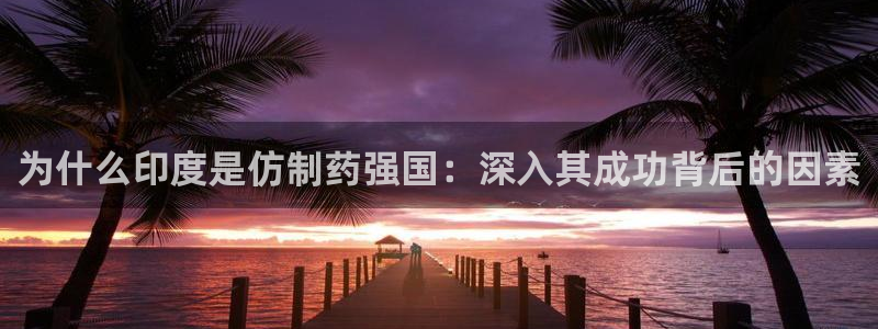 九游老哥俱乐部官网登录入口：为什么印度是仿制药强国：深入其成功背后的因素
