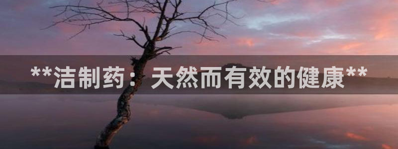 九游会老哥俱乐部论坛版：**洁制药：天然而有效的健康**